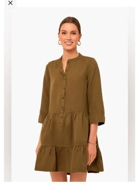 APIECE APART Olive Maurino Drop Waist Mini Dress
